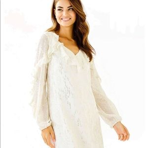 Lilly Pulitzer Belle Flounce Silk Dress